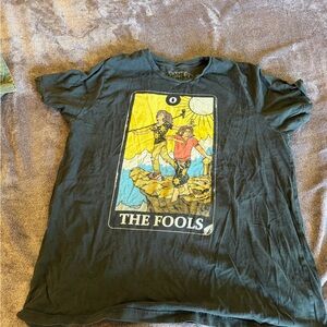 2X Game Grumps The Fools Tatot Card Black Graphic Tee